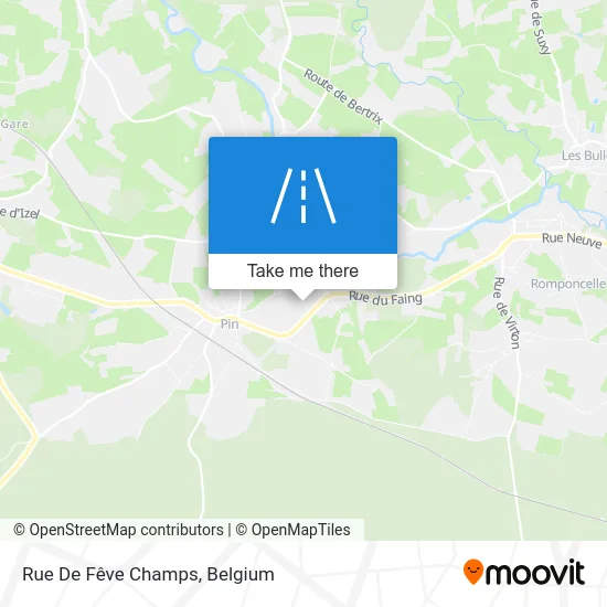 Fêve Champs Street map