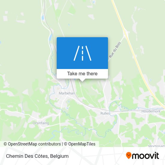 Chemin Des Côtes map
