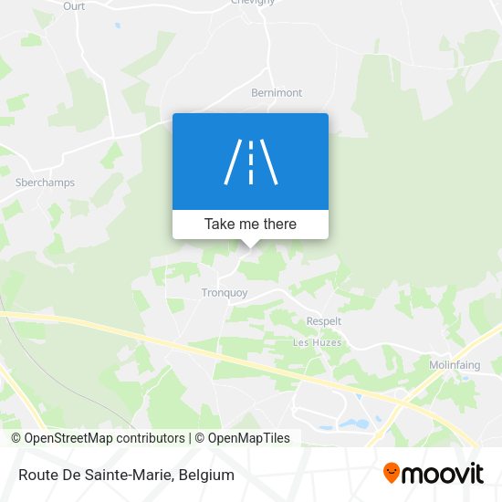 Route De Sainte-Marie plan