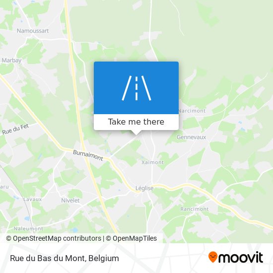 Rue du Bas du Mont map