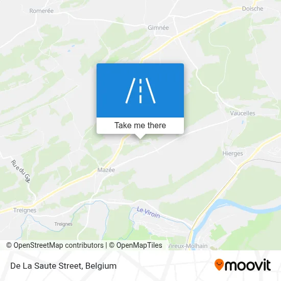 De La Saute Street map