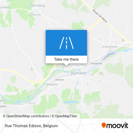 Rue Thomas Edison plan