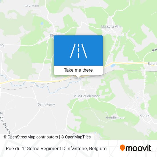 Rue du 113ème Régiment D'Infanterie map