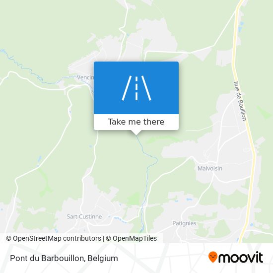 Pont du Barbouillon plan