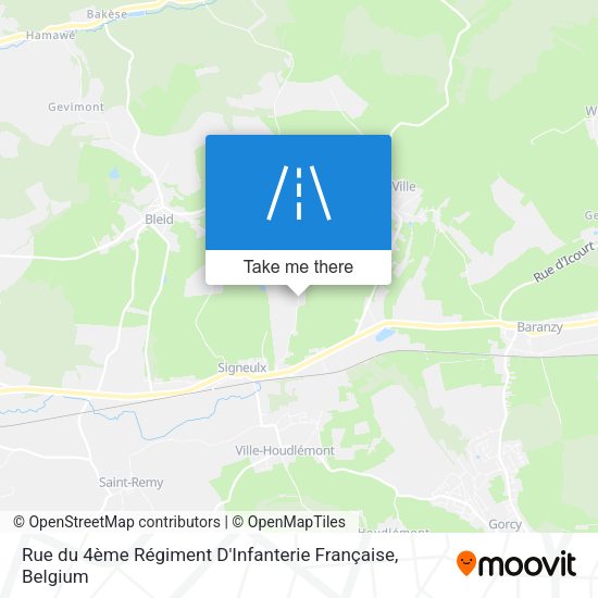 Rue du 4ème Régiment D'Infanterie Française map