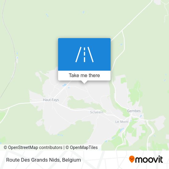 Route Des Grands Nids map