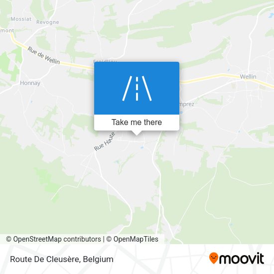 Route De Cleusère plan