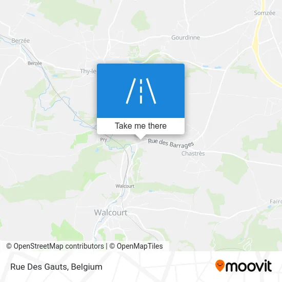 Des Gauts Street map