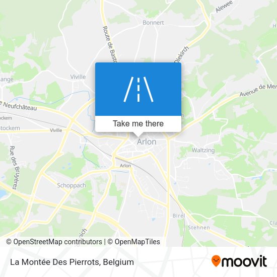 La Montée Des Pierrots map