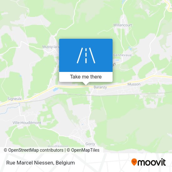 Rue Marcel Niessen plan