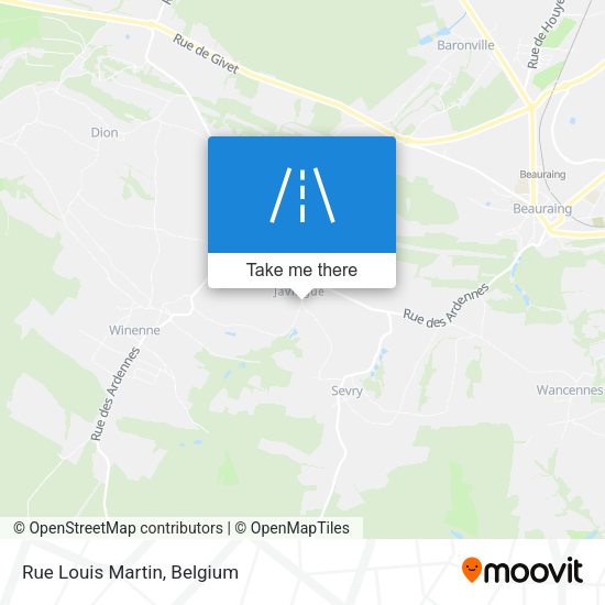Rue Louis Martin plan