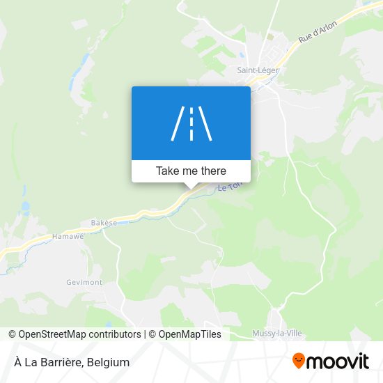 À La Barrière plan