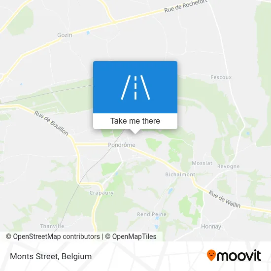 Monts Street map