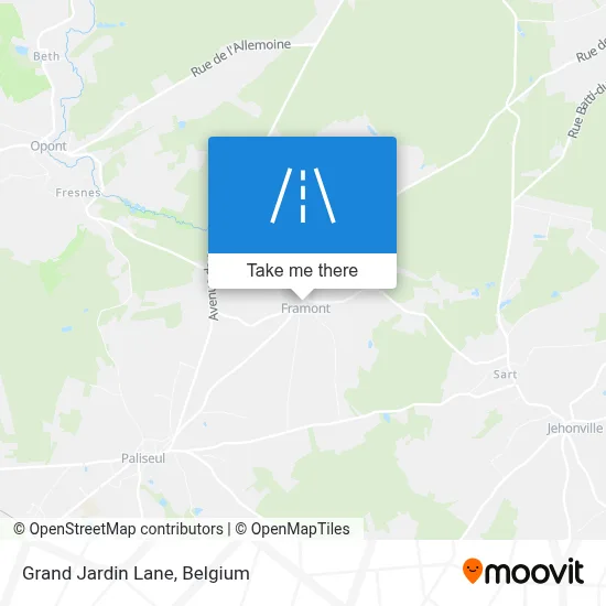 Grand Jardin Lane map