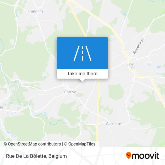Rue De La Bôlette plan