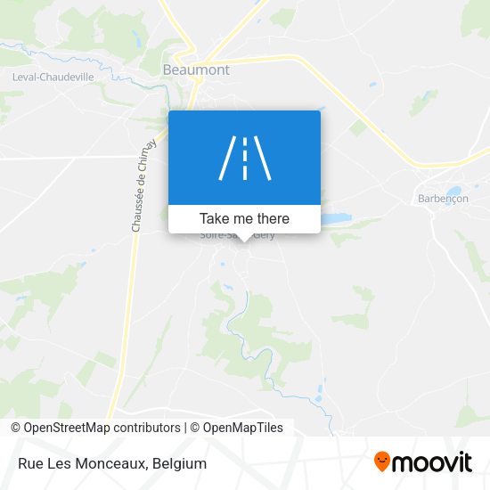 Rue Les Monceaux plan