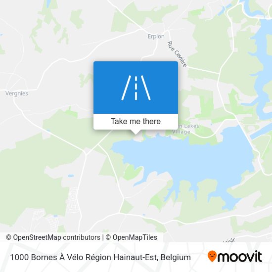 1000 Bornes À Vélo Région Hainaut-Est map