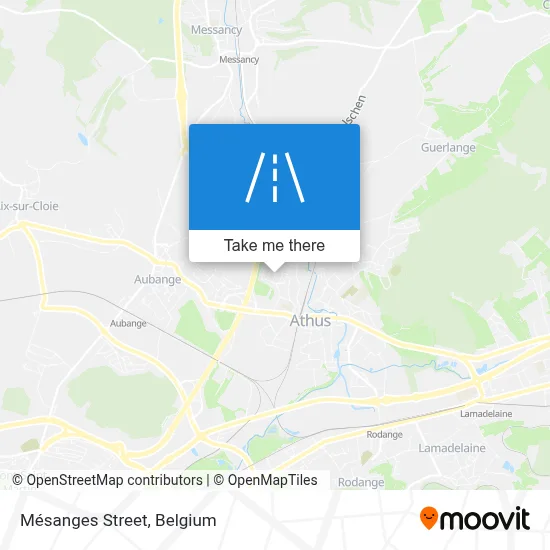 Mésanges Street map