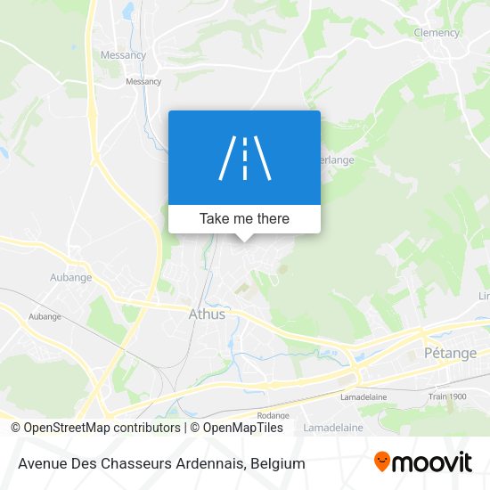 Avenue Des Chasseurs Ardennais map
