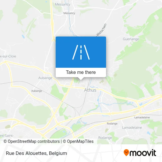 Des Alouettes Street map