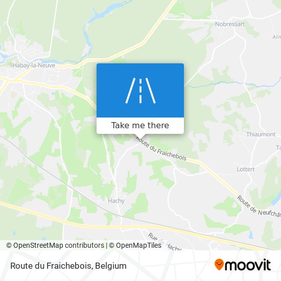 Route du Fraichebois map