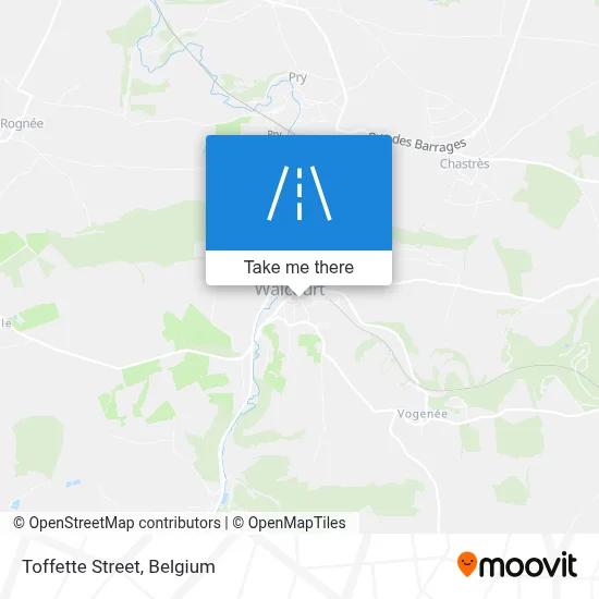 Toffette Street map