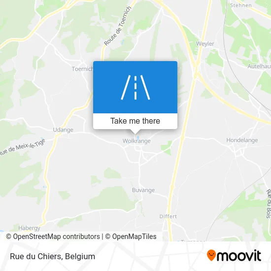 Street of the Chiers map