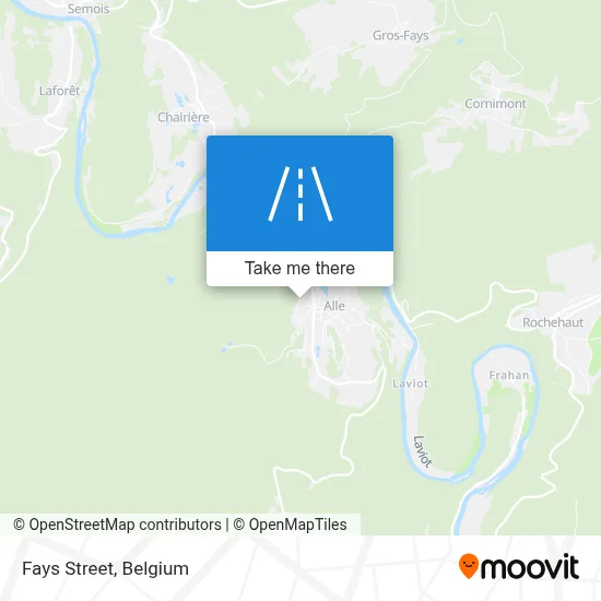 Fays Street map
