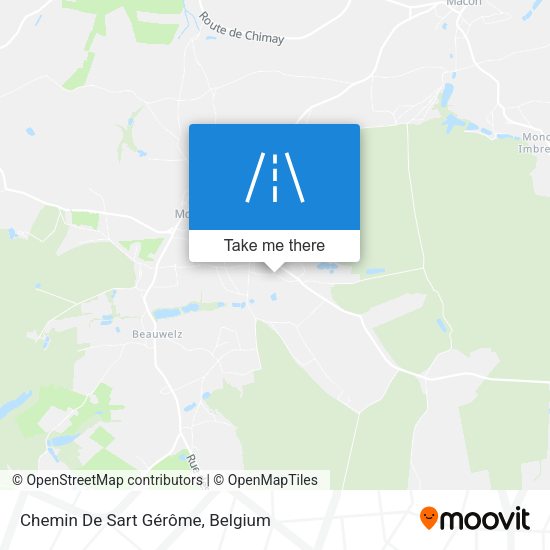 Chemin De Sart Gérôme map