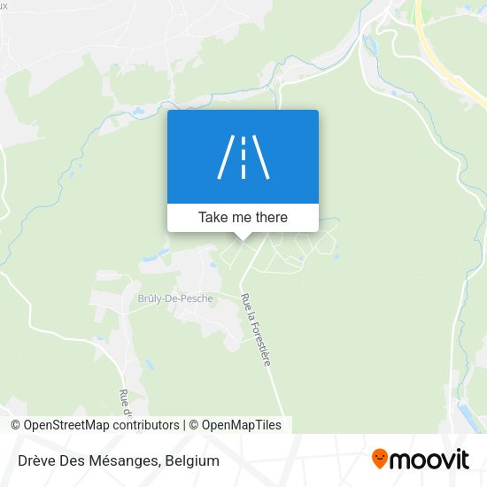 Drève Des Mésanges map