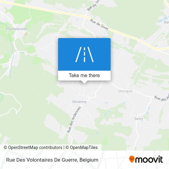Rue Des Volontaires De Guerre plan