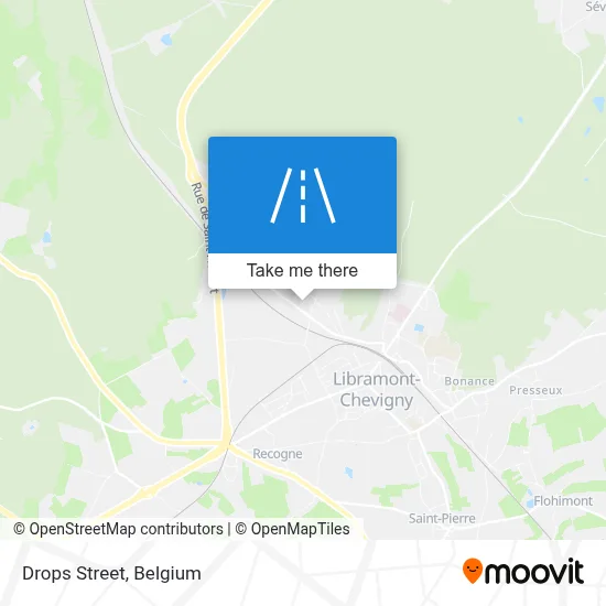 Drops Street map
