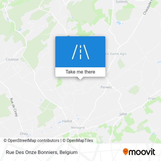 Rue Des Onze Bonniers map