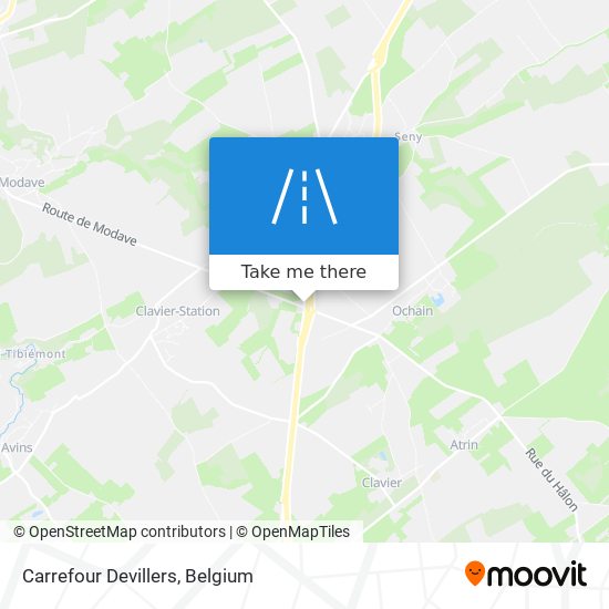 Carrefour Devillers map