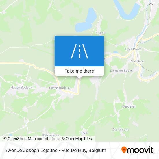 Avenue Joseph Lejeune - Rue De Huy map