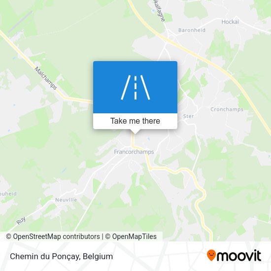 Chemin du Ponçay plan