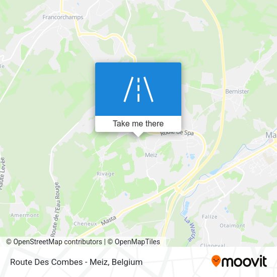 Route Des Combes - Meiz plan