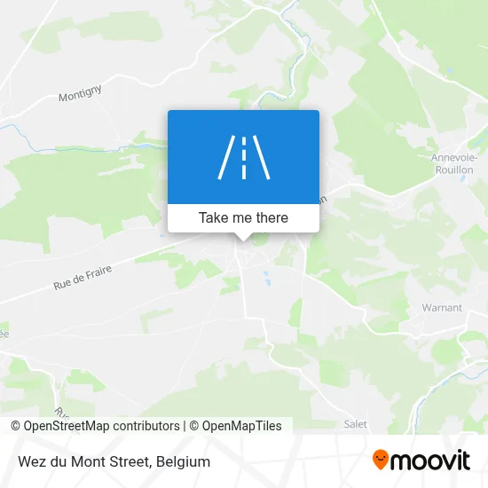 Wez du Mont Street map