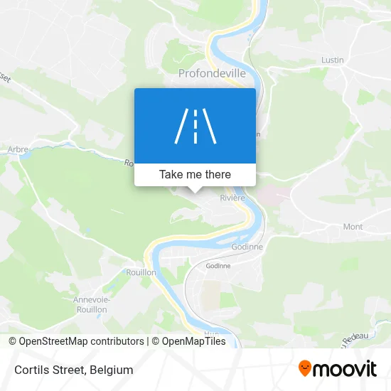 Cortils Street map