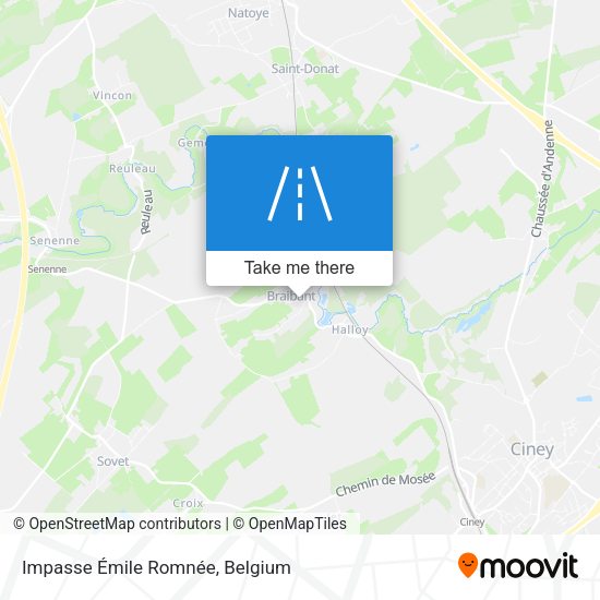 Impasse Émile Romnée map