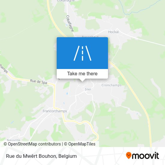 Rue du Mwêrt Bouhon map