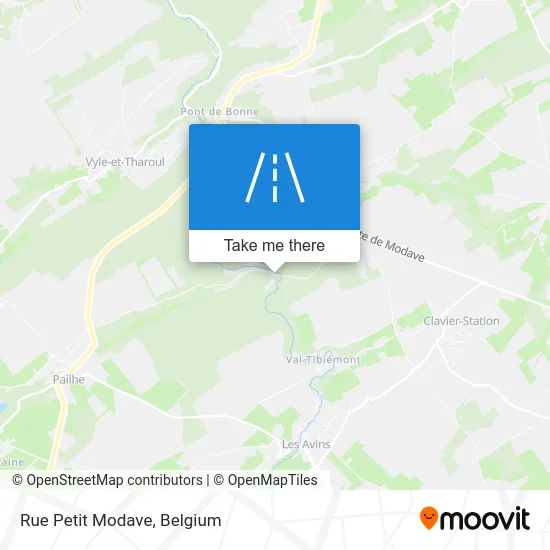 Petit Modave Street map