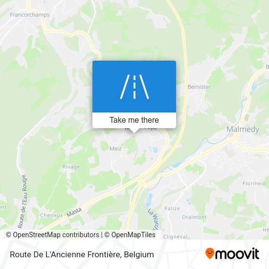 Route De L'Ancienne Frontière map