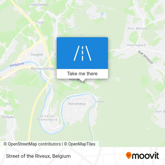 Street of the Riveux map