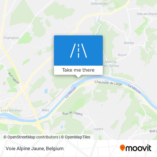 Voie Alpine Jaune plan