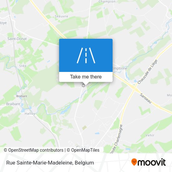 Rue Sainte-Marie-Madeleine plan