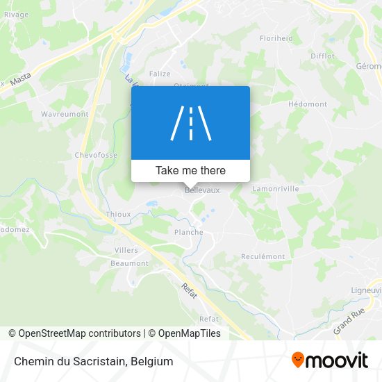 Chemin du Sacristain map