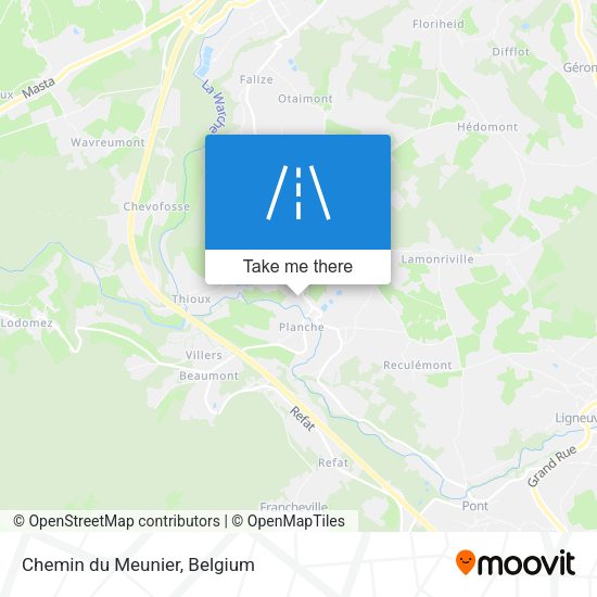 Chemin du Meunier plan