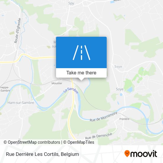 Rue Derrière Les Cortils plan