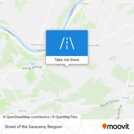 Street of the Saracens map